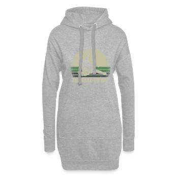 Sieste de Jiu-jitsu - Sweat-shirt à capuche long Femme - gris chiné - Devant