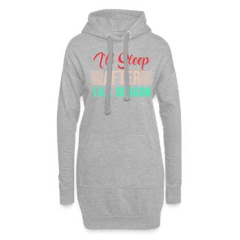 TAX DAY I ll sleep after tax season - Hoodie-Kleid - Grau meliert - Vorne