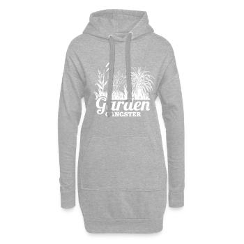 Gangsters de jardin - Sweat-shirt à capuche long Femme - gris chiné - Devant