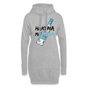 Hakuna ma' VODKA - Hoodie-Kleid - Grau meliert - Vorne