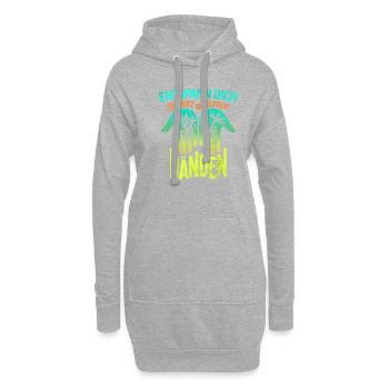 Du bist in guten Händen Physiotherapie - Hoodie-Kleid - Grau meliert - Vorne