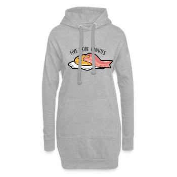 Spiegelei - Five more minutes - Hoodie-Kleid - Grau meliert - Vorne