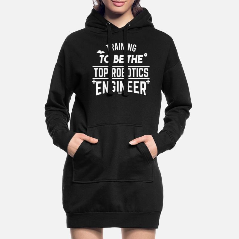 Robot Robot robotique nerd ordinateur Sweat-shirt à capuche long Femme