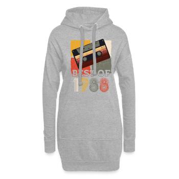 Best of 1988 - Hoodie-Kleid - Grau meliert - Vorne
