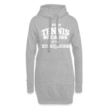 Tennis - Hoodie-Kleid - Grau meliert - Vorne