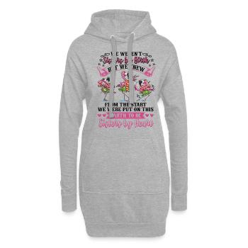 Nous n'étions pas sœurs par naissance mais sœurs par cœur - Sweat-shirt à capuche long Femme - gris chiné - Devant