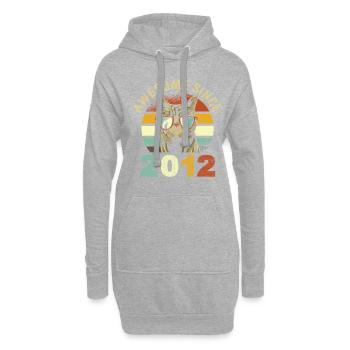 Awesome Since 2012 - Hoodie-Kleid - Grau meliert - Vorne
