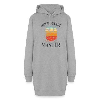 Baking Baker Sourdough Bread Master - Hoodie Dress - heather grey - Front