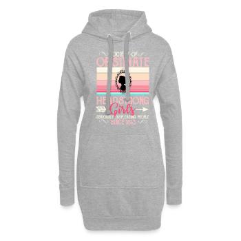 Fruitinate Headstrong Girls - Sweat-shirt à capuche long Femme - gris chiné - Devant