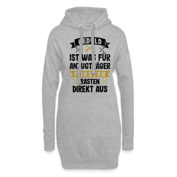 Lustiges Förster Rasten Direkt Aus Forstwirt Forst - Hoodie-Kleid - Grau meliert - Vorne