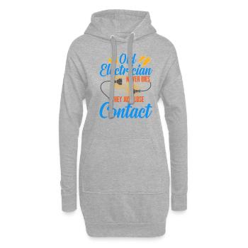 Électricien Ingénieur électricien Cadeau Technicien électronique - Sweat-shirt à capuche long Femme - gris chiné - Devant