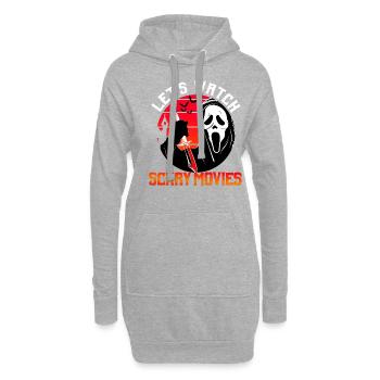 Watch Scary Movies - Hoodie-Kleid - Grau meliert - Vorne