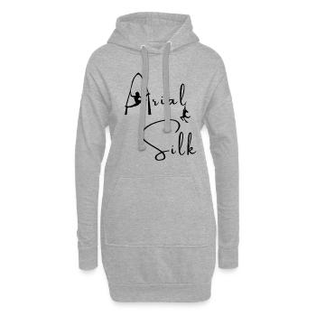 Arial Silk - Hoodie-Kleid - Grau meliert - Vorne
