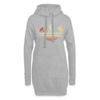 Accordion Evolution - Hoodie-Kleid - Grau meliert - Vorne