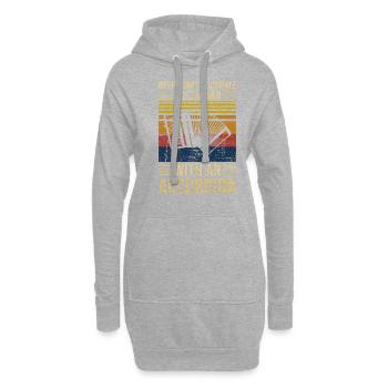 Accordion Underestimate Old Man - Hoodie-Kleid - Grau meliert - Vorne