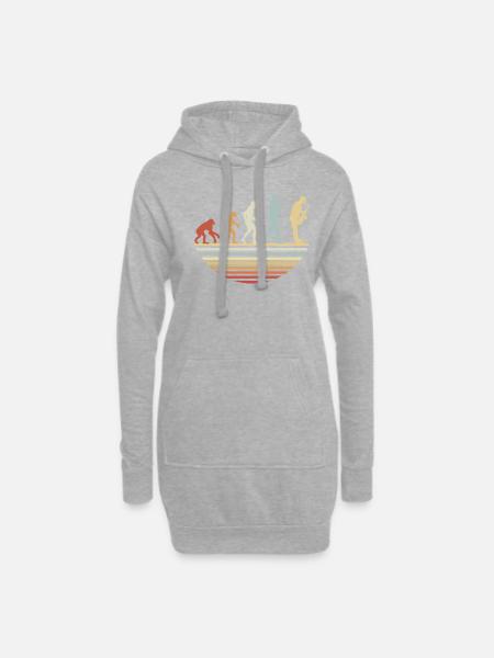 Saxophone Evolution - Hoodie-Kleid - Grau meliert