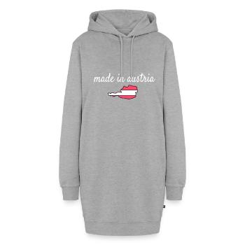 L'Autriche - Sweat-shirt à capuche long Femme - gris chiné - Devant