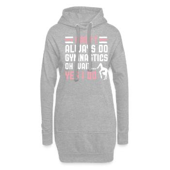 Gymnastik Sport - Hoodie-Kleid - Grau meliert - Vorne