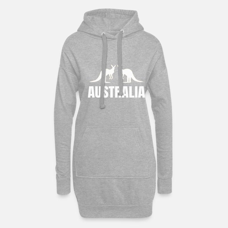 Australien - Hoodie-Kleid - Grau meliert