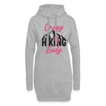 hike - Hoodie Dress - heather grey - Front
