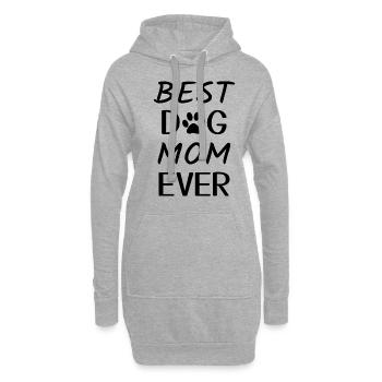 Dog Mum - Hoodie Dress - heather grey - Front