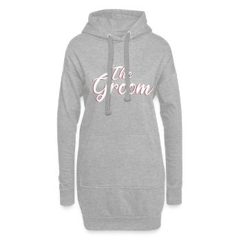 the groom der Bräutigam - Sweat-shirt à capuche long Femme - gris chiné - Devant