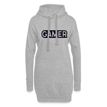 Gaming - Hoodie-Kleid - Grau meliert - Vorne
