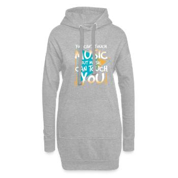 Musique | Musiciens dans un groupe | Musiciens - Sweat-shirt à capuche long Femme - gris chiné - Devant