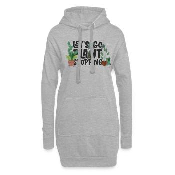 Plantes de jardinier - Sweat-shirt à capuche long Femme - gris chiné - Devant
