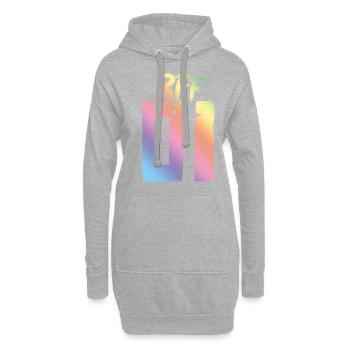 Bff 01 Beste Freunde - Hoodie-Kleid - Grau meliert - Vorne
