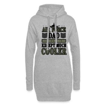 Air Force Dad Pilot USA US Army Amerika Militär - Hoodie-Kleid - Grau meliert - Vorne