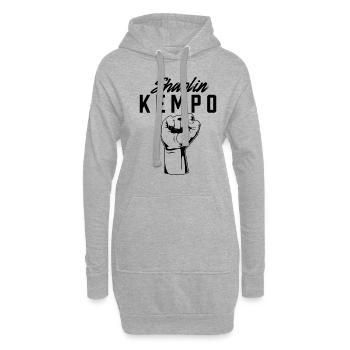 Shaolin Kempo Kenpo Karate Kampfkunst - Hoodie-Kleid - Grau meliert - Vorne