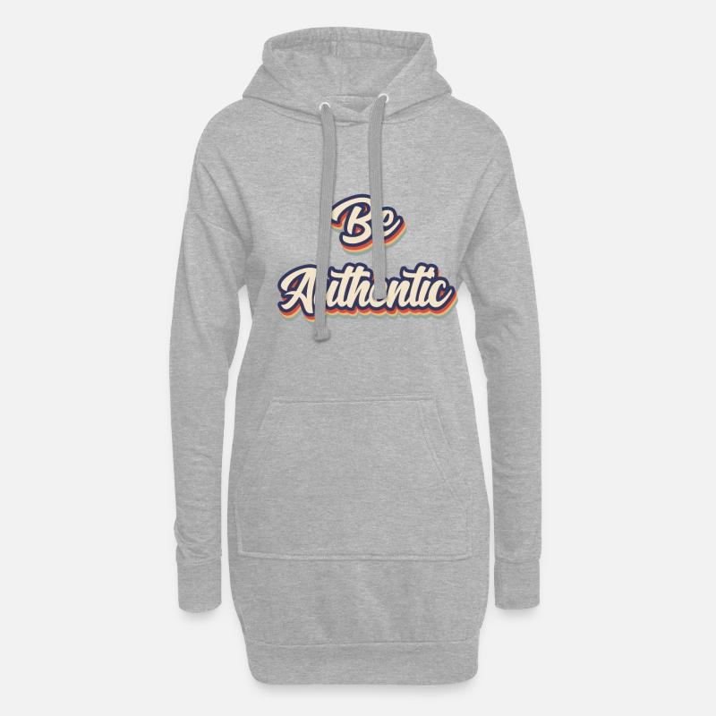 Be Authentic - Hoodie-Kleid - Grau meliert