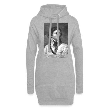 Tadeusz Kosciuszko Pologne Polska - Sweat-shirt à capuche long Femme - gris chiné - Devant
