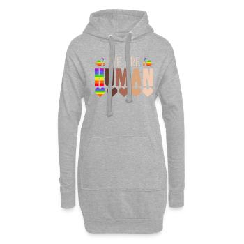 Nous sommes des gens Juneteenth Black Women Pride - Sweat-shirt à capuche long Femme - gris chiné - Devant