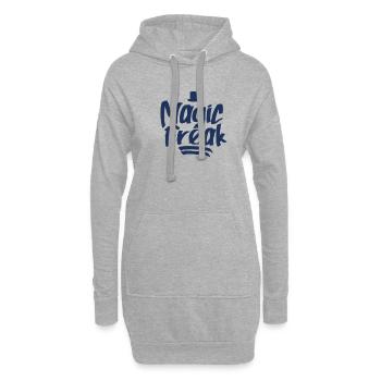 Magie Freak Magierin Magier Zauberer Zaubern - Hoodie-Kleid - Grau meliert - Vorne