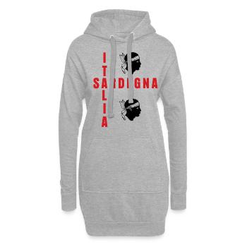 Sardinien Sardegna Bandiera Sardegna - Vestitino con cappuccio - grigio melange - Fronte