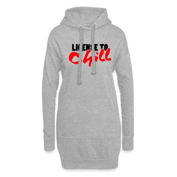 Lizenz zum Chillen - Chill - Hoodie-Kleid - Grau meliert - Vorne