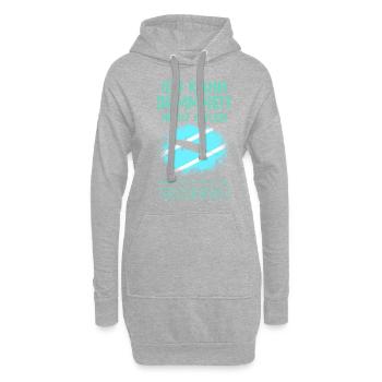 Arzt Mediziner Spruch - Hoodie-Kleid - Grau meliert - Vorne