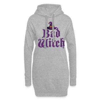 Bad Witch Best Friend Matching Halloween - Hoodie-Kleid - Grau meliert - Vorne