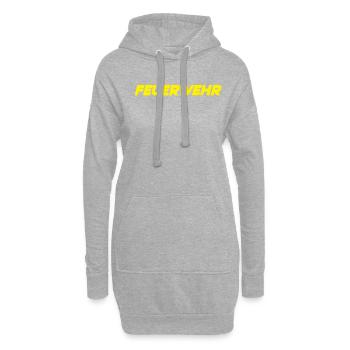 Feuerwehr - Hoodie-Kleid - Grau meliert - Vorne