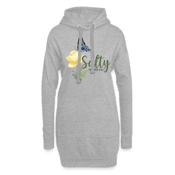 Christian Bible Verse Butterfly - Hoodie-Kleid - Grau meliert - Vorne