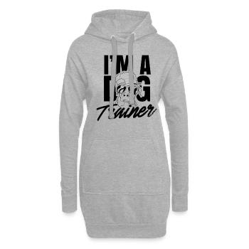 Je suis un dresseur de chiens d’école de chiens - Sweat-shirt à capuche long Femme - gris chiné - Devant
