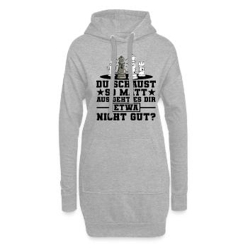 Du Schaust So Matt Aus Geht Es Dir Etwa Nicht Gut - Hoodie-Kleid - Grau meliert - Vorne