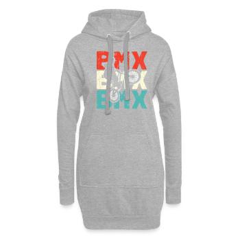 Le BMX - Sweat-shirt à capuche long Femme - gris chiné - Devant
