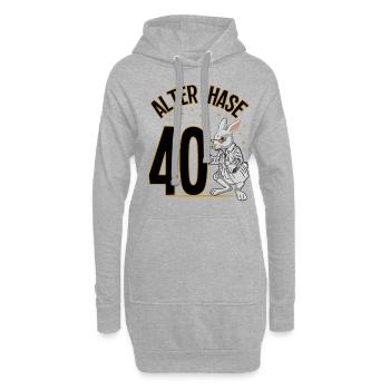 40 Geburtstag Geschenke lustig 40. Geburtstag Mann - Hoodie-Kleid - Grau meliert - Vorne