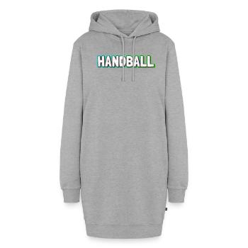 Handball - Sweat-shirt à capuche long Femme - gris chiné - Devant