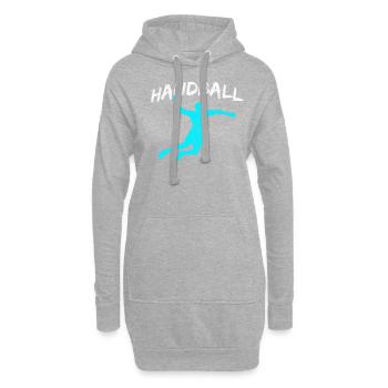 Handball - Sweat-shirt à capuche long Femme - gris chiné - Devant