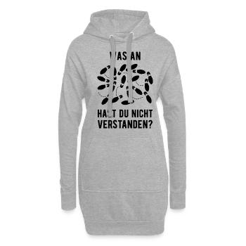 Was Am Tanzen Hast Du Nicht Verstanden Tänzer Tanz - Hoodie-Kleid - Grau meliert - Vorne