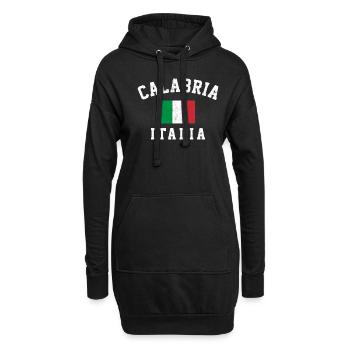 Calabria, italy italian - Hoodie-Kleid - Schwarz - Vorne